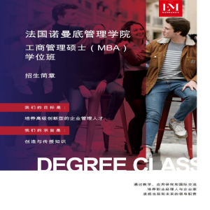 法国诺曼底管理学院工商管理专业硕士